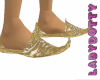 arabic gold shoes