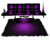 Purple/Black Couch