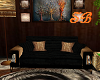 SB*Black Fur Couch*L
