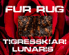 Fur Rug Brown/Black
