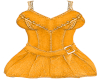 Reina Orange Denim Dress
