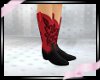 Red & Black Cowgirl Boot