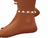 Fire Opal & Pearl Anklet