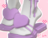 p. cute purple sandals