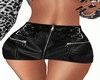 Black leather SKIRT