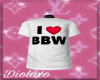 I Love BBW Tshirt (M)