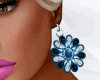 Flower Blue Earrings