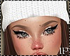 Wool White Hat Brunette