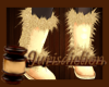 ⌡ Fur Boots Cappuccino
