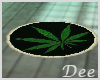 Weed Round Rug