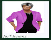 JT Suit Coat Pink w Blk