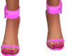 Cleo Pink Denim Heels