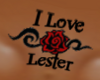 I Love Lester Back Tat