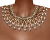 <Z> PEARLS AND GOLD NECK