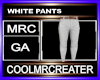 WHITE PANTS