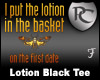 Lotion Black Tee