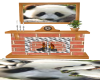 Panda Bear Fire Place
