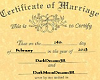 Marriage License Certif