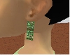 Green diamond Earrings
