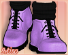 [Miso]Lilac Combat Boots