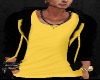 [D] yellow/black hoodie