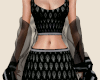 Black Lehenga's Dupatta