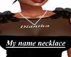 Diantha Name Necklace