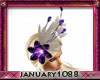 purp feather hat addon