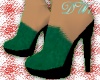 Emerald Spike Heel Clogs