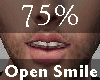 75% Open Mouth Smile M A