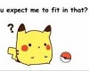 Pikachu Fit In That?!
