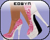 *E* pink zebra shoes