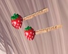 strawberry hair pin