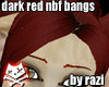 Dark Red NBF Bangs