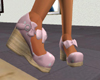pink bow doll shoes