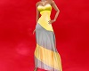 D Yellow Long Gown