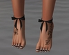 [S] Blk Bows/Tatt Feet