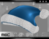 Sexy Fur Santa Hat Blue