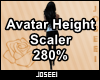 Avatar Height Scale 280%