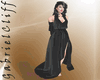 Long Balck Night Dress