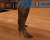 ~CA~Brown Leather Boots