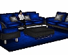 Blue / Gray Couch Set