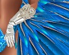 Carnival Gloves Feathers