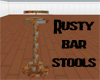 (RBP) Rusty bar stool