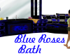 Blue roses bath