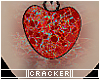 CKR red glass heart