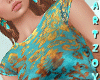 ! Gold Turquoise T-Dress
