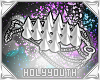 HY|R|White Hand Spikes