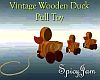 Vintg Wood Duck Pull Toy