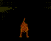 Kl Orange Skeleton Dog
